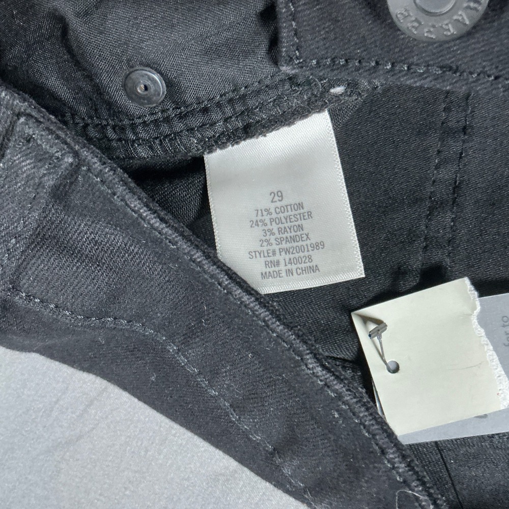Harper Heritage Women High Rise Skinny Black Denim Cut Off Short Sz 29/ US 8 NWT - Picture 11 of 11